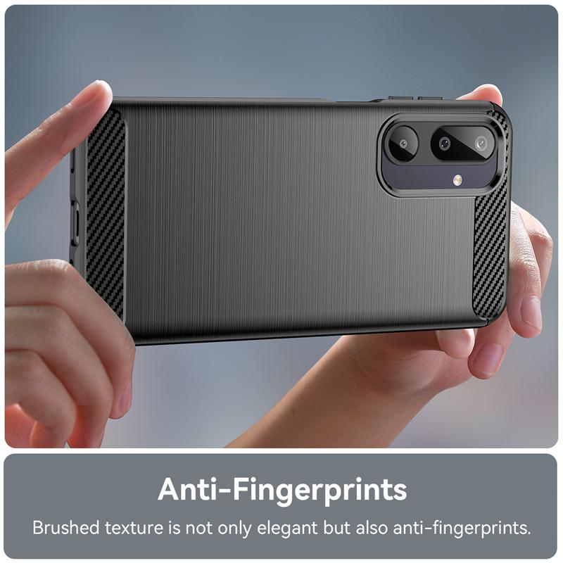 For Samsung Galaxy M16 5G Case For Samsung Galaxy M35 M05 M55s M06 M16 5G Cover Carbon Fiber Shockproof Silicone Bumper