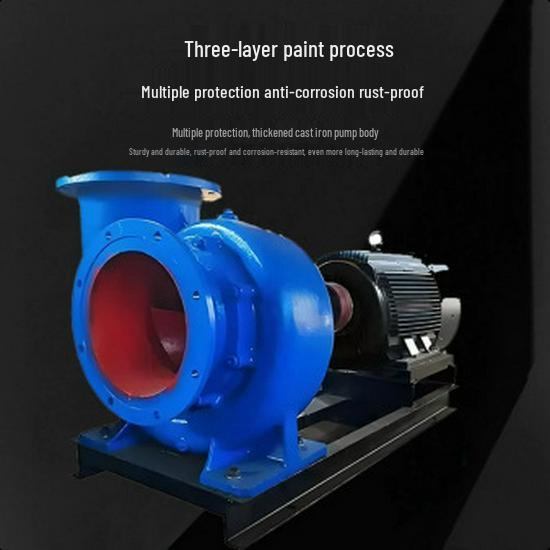 HW Series Horizontal Mixed Flow Pump: Large Flow Circulating Clean Water Pump for Farmland Irrigation and Self-Priming Pipe Circulation.