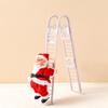 Santa Claus Electric Climbing Ladder Toy - Christmas Gift Beads for Chimney and Tree Decoration.