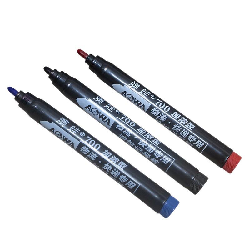 Oil-Based Broad Tip Black Waterproof Quick-Dry Marker Pen for Express Logistics and Carton Marking