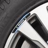 HFB4 4PCS Car Wheel Rim Hub Badge Stickers For Skoda Octavia 2 A5 Fabia 3 Rapid Scala Kodiaq Superb 3 Karoq Kamiq Citigo Accessories