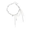 Shining Star Love Pendant Collarbone Chain Choker Light Luxury Imitation Pearl Chain Fringed Necklace