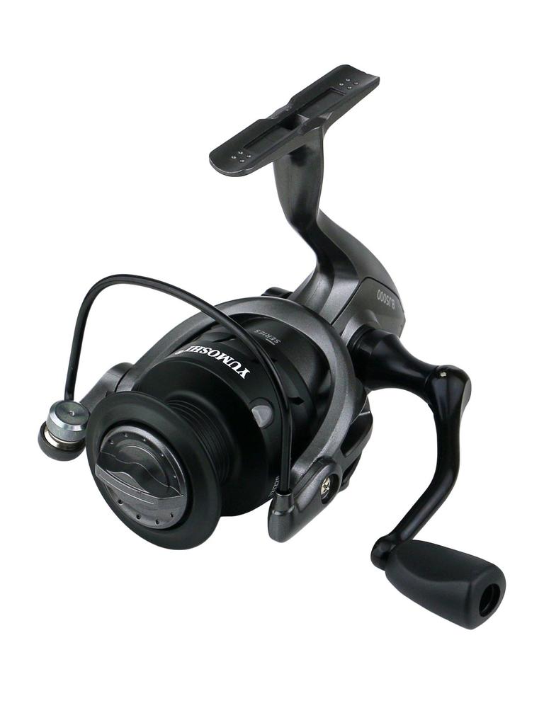 YUMOSHI Metal Spool Spinning Reel for Raft, Sea, Rock Fishing, and Lure Fishing with Metal Handle.