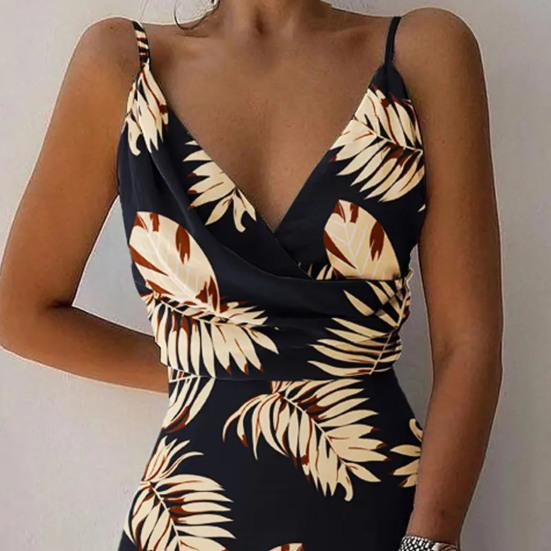 Damenkleid Atmungsaktiv Großer Saum Träger Sommer Bequem zu Tragen Langes Kleid