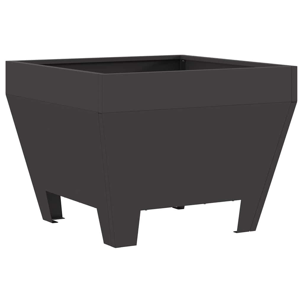 Fire Pit Black 50 X 50 X 38 Cm Steel