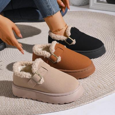 Fashion Women Snow Boots 2025 New Comfortable Ankle Boots Women Autumn Winter Shallow Shoes for Women Round Toe Casual Platform Boots