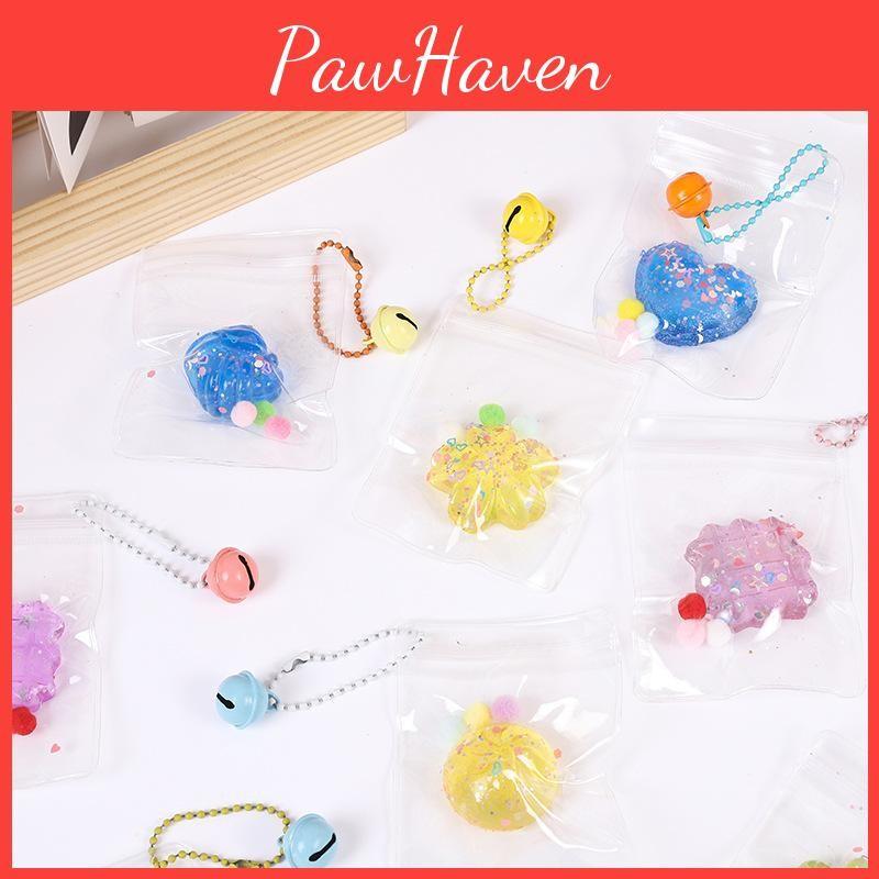 Pinch Various Shaped Toy Cartoon Bell Pendant Keychain Bags Decoration Toys