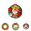 Charming Christmas Snowman Old Man Wreath Decoration For Festive Indoor Decor