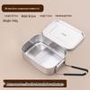 Geteilte Lunchbox aus 316 Edelstahl mit Besteck