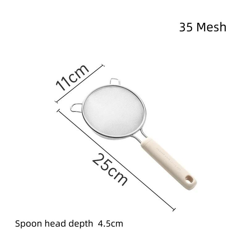 COOKER KING Fine Mesh Strainer Stainless Steel Colanders Cute Soy Milk Strainer Medicine Filter Mesh Home Juice&Flour Sieve Mesh
