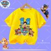1-12 years old summer Polyester T-shirt for PAW Patrol children's short-sleeved casual top for girls and boys with cartoon print