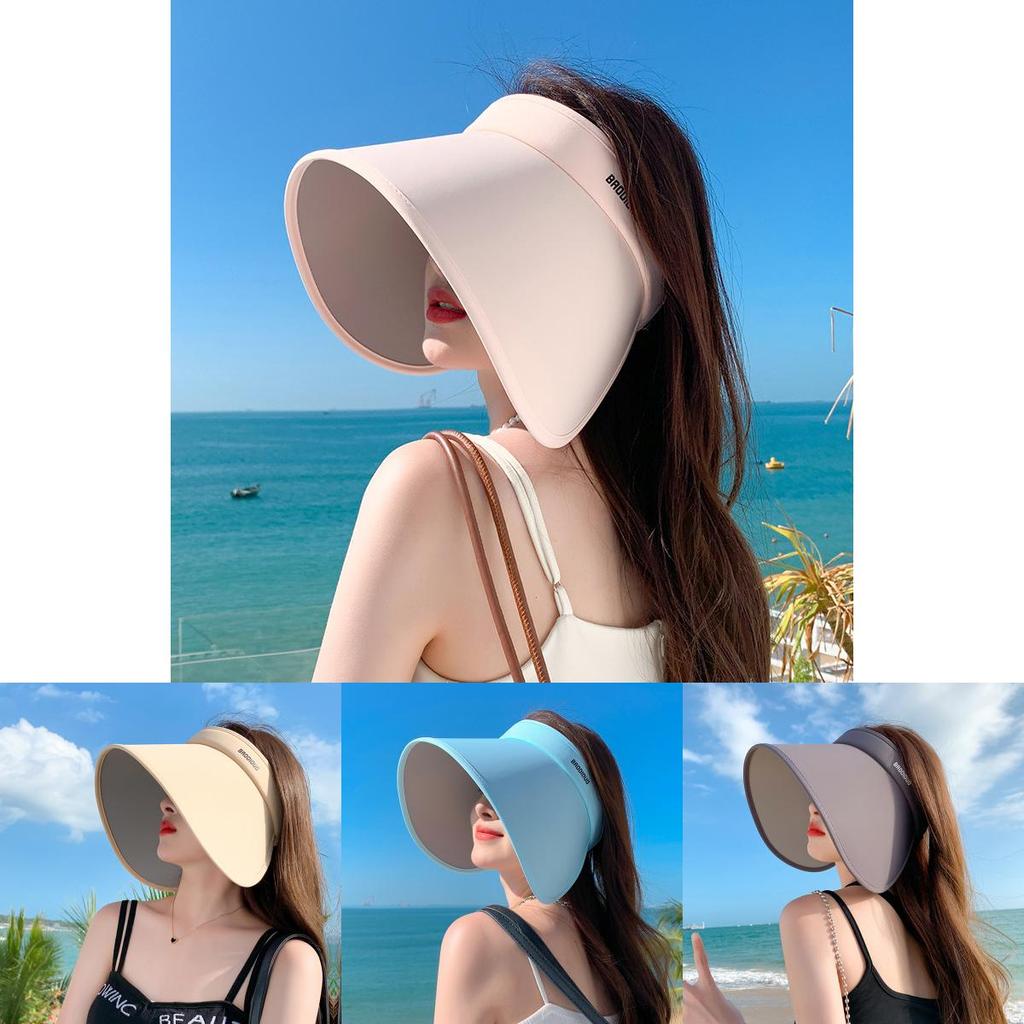 Summer Sun Hat With Upf50 Uv Protection Casual Large Brim For Women Outdoor Use