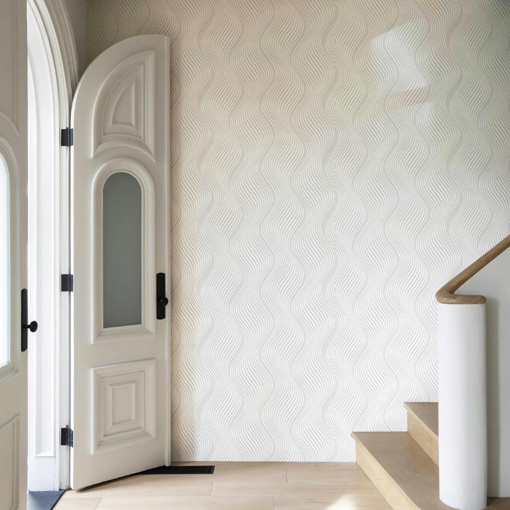 Modern Simple Wavy Line Wallpaper Self-Adhesive Waterproof Pvc Wallpapers Peel And Stick Furniture Stickers Home Decoration