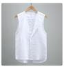 Men's Sleeveless Washed Linen Vest - Retro, Breathable, and Lightweight In Solid Summer Colors