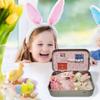 Mini Bunny Plush Easter Gift Set Soft Plush Bunny Toy Plush In Tin Comfortable Adorable Decoration Baby Shower Birthday Present