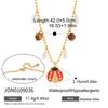Jiedin European and American insect necklace titanium steel ring non-fading earrings niche earrings autumn and winter bracelet jewelry