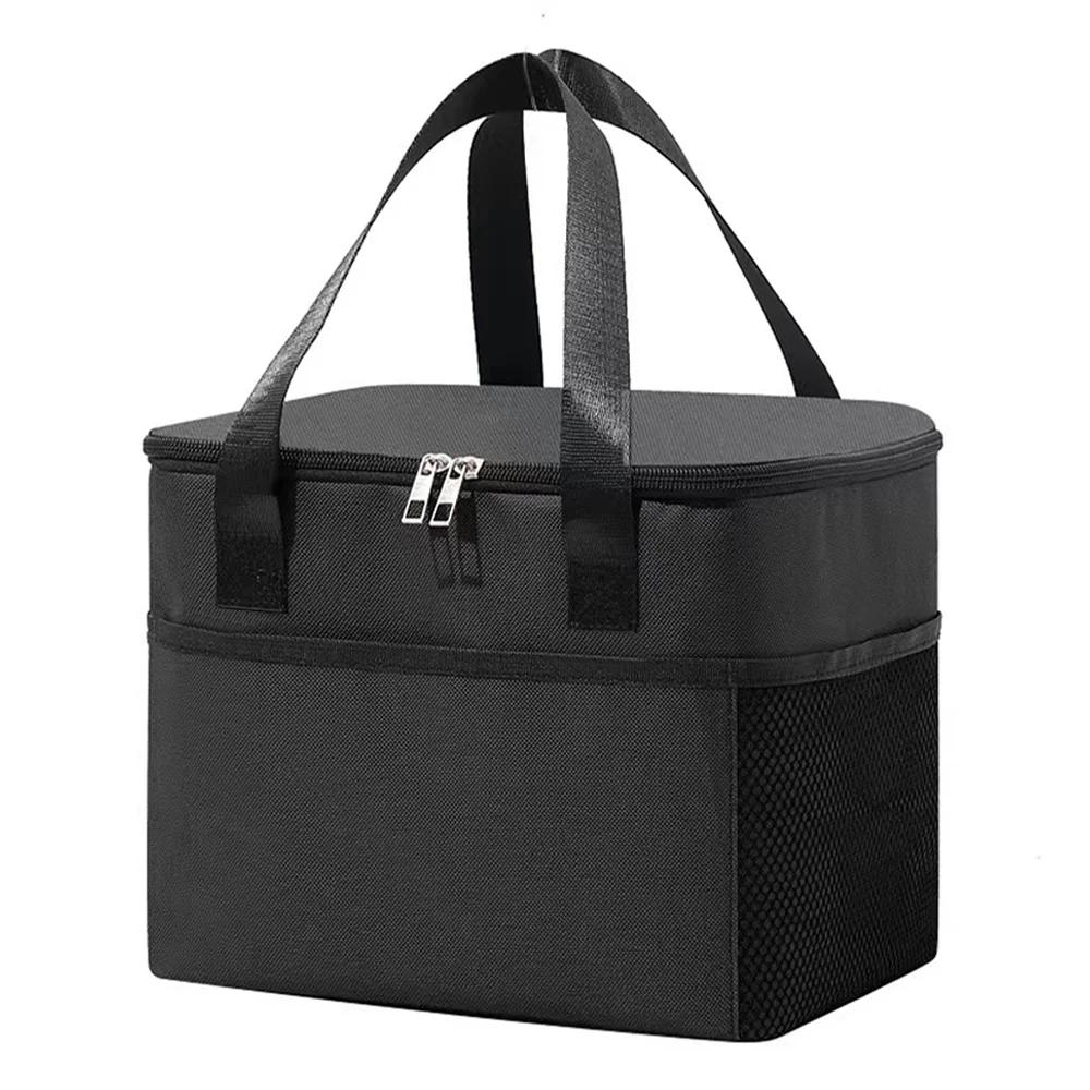 Thermal Bag Portable Lunch Bags Insulated Cooler Bag Food Bento Bags Printing Gold Letter Series Travel Picnic Storage Ice Bags