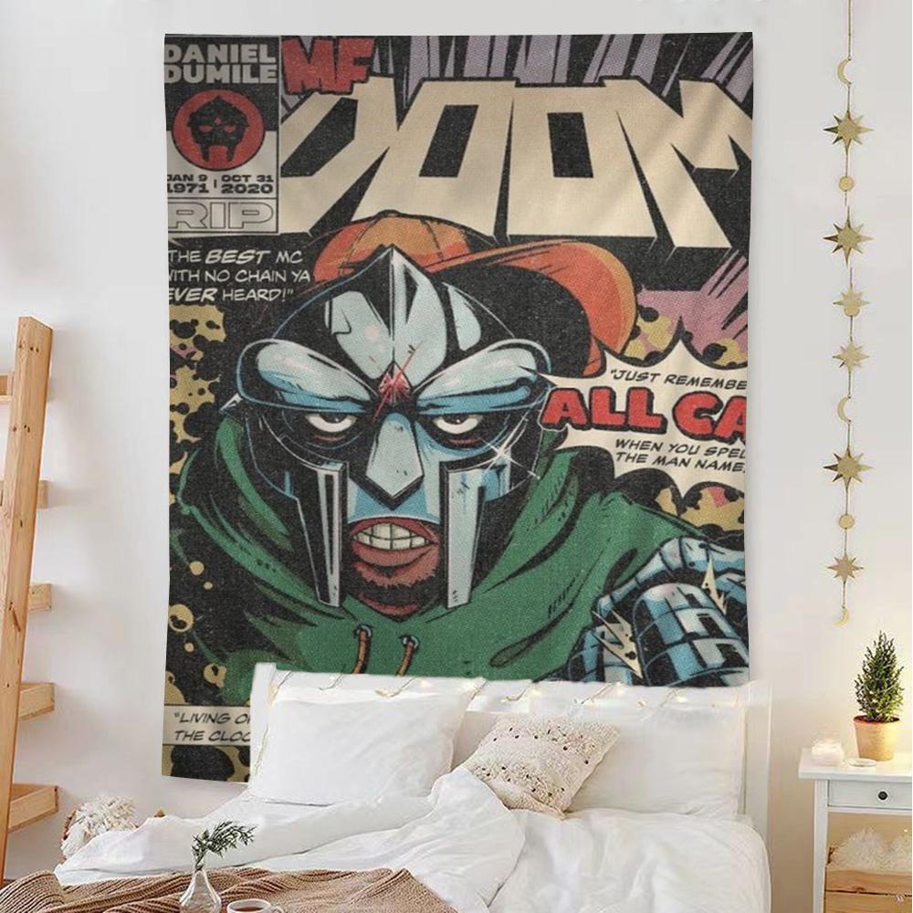 MF DOOM Arazzo da Parete Fai-da-te Appeso Tarocchi Tappeti da Parete Hippie Arredamento per Stanza e Casa