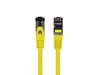 Przewód kabel internetowy lan rj45 patchcord kat.8.1 sftp żółty 0,5m