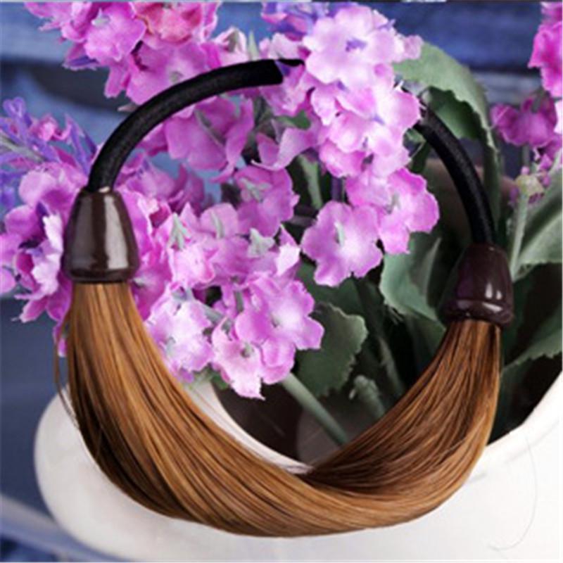 2 Pezzi Parrucche Sintetiche Elastici per Capelli Accessori per Capelli Accessori per Coda di Cavallo