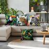 Home Decor Exotic Jungle Animals Pattern Throw Pillow Pattern Cushion Cover Suitable for Sofa Bedroom Car Pillow Cover