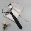 Women Necktie, Faux Pearls Wedding Guest Tie, Decorative Business Suit Tie, Outfit Accessory for Formal Events