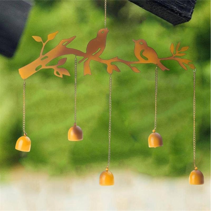 Iron Birds Wind Garden BalconyDoor Pendant for Lover Friend Family Members