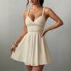Women's Summer Sexy Spaghetti Strap V-Neck Dress for Evening Parties