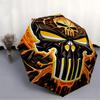 1pc Skull Fashionable Auto Opening/Closing Folding Umbrella with 8 Bones, Windproof Portable, Daily Use053