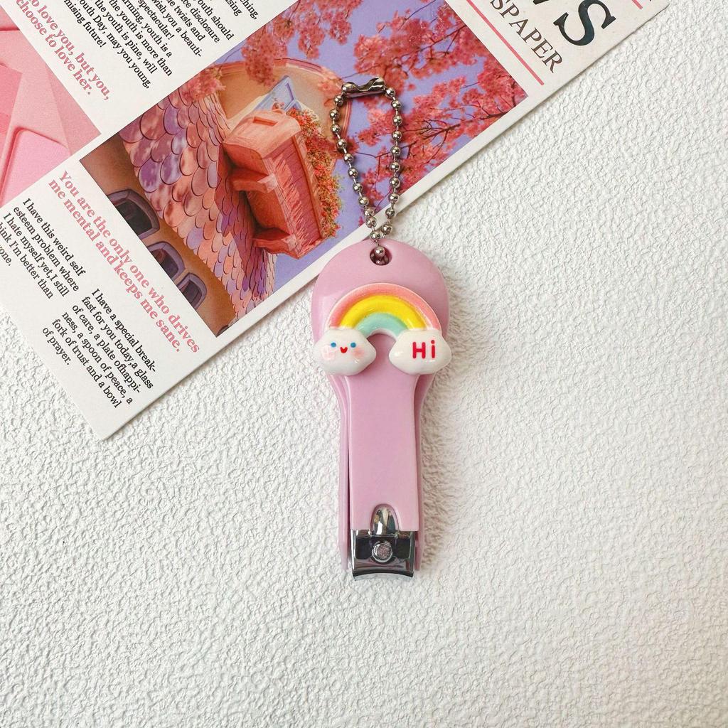 Cute Cartoon Nail Clippers for Kids - Portable, Anti-Splash Manicure Pliers for Children and Students