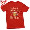 For Schnitzel My Nitzel Beer Mug Sausage Oktoberfest Unisex TShirt Cotton Summer Short Sleeve Casual Fashion Top Gift Party Wear