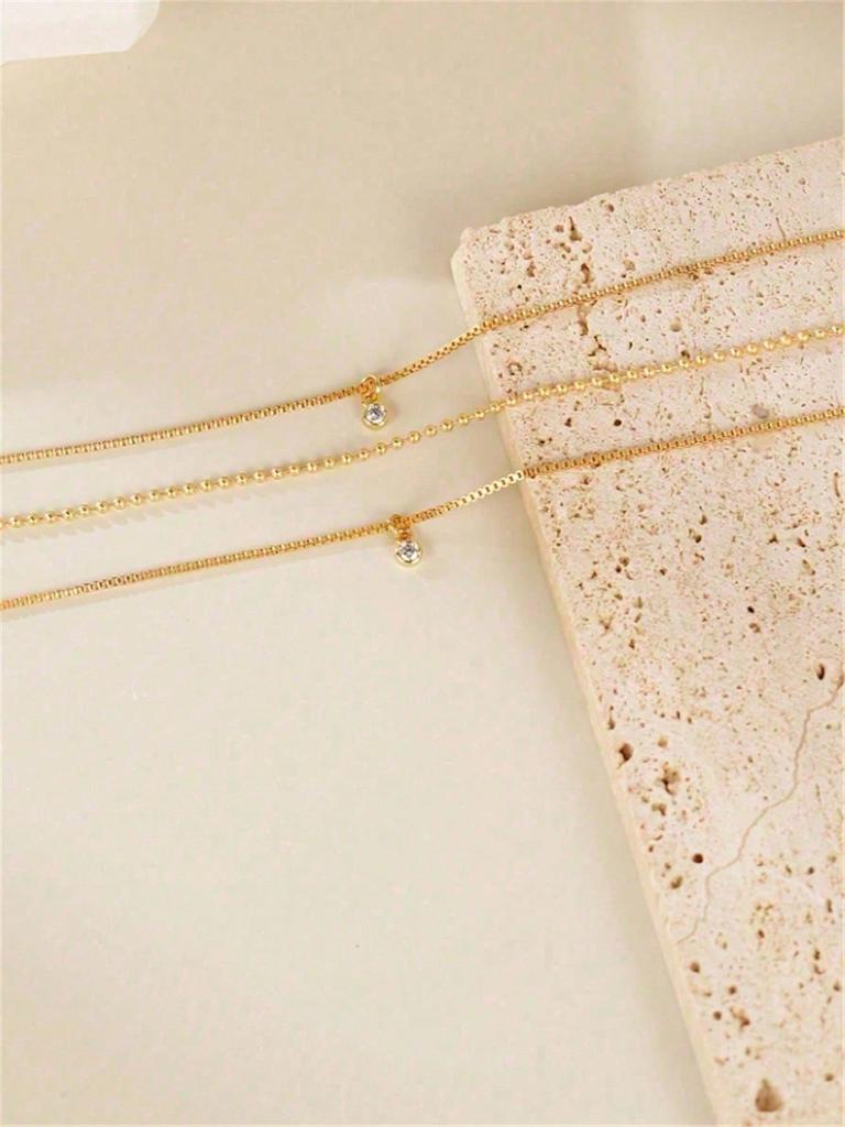 1pc Delicate  Pendant  Stack Necklace For Women, Ladies' Fashion Metal Necklace,Suitable For Women's Daily Wear, Dates, And Parties