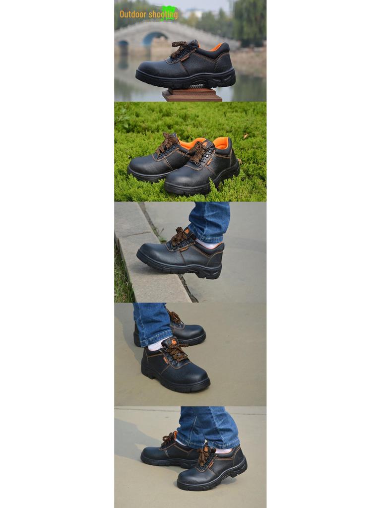 Men's and Women's Anti-Smash, Wear-Resistant, Breathable, Non-Slip, Anti-Puncture Safety Work Shoes