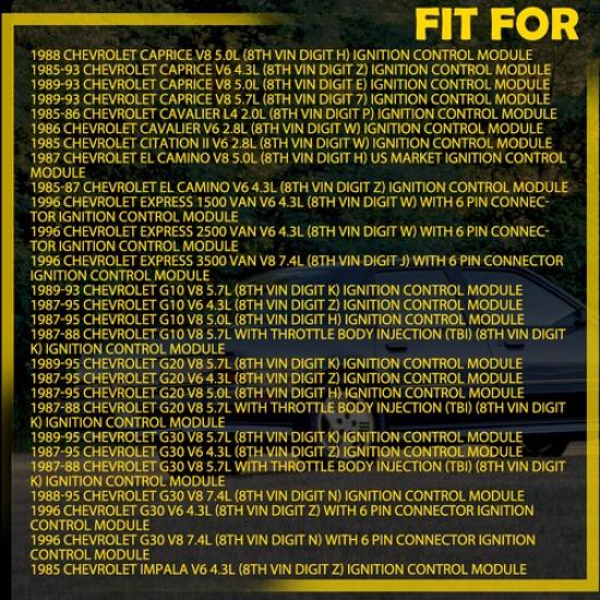 Ignition Control Module Fit For Buick/Cadillac/Chevrolet/GMC/Oldsmobile/Pontiac