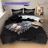 House Stark Bedding 3 Piece Set HD Print Duvet Cover Pillowcases for Teens Adult Bedroom Decoration Christmas Gift