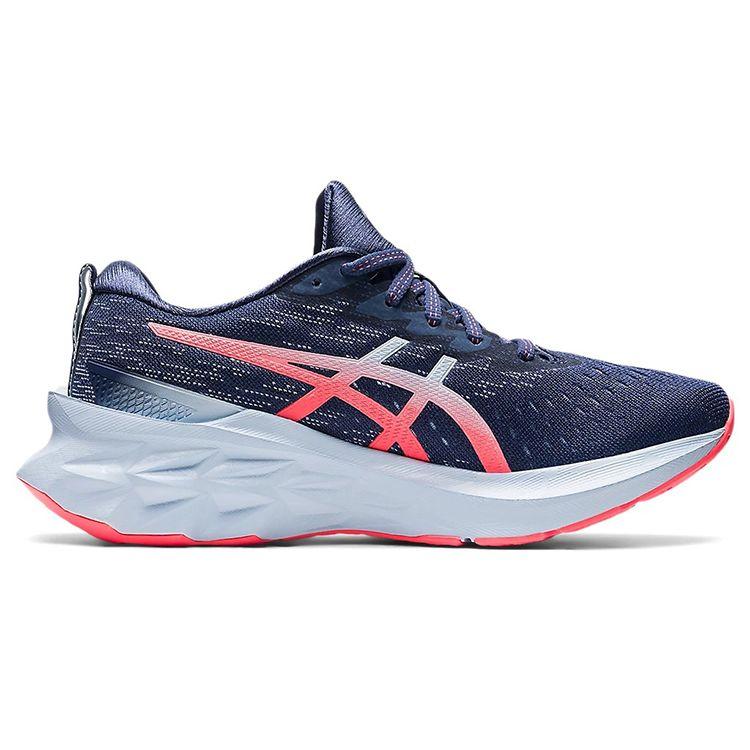 ASICS Novablast 2 Women's Thunder Blue Pink Neutral Running Shoes 1012B049-400