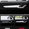 Interior Door Handle Bowl Panel Cover Trim For Mazda CX-5 CX5 KF CX-8 CX8 2017- 2024 Carbon Fiber Accessories Car Styling