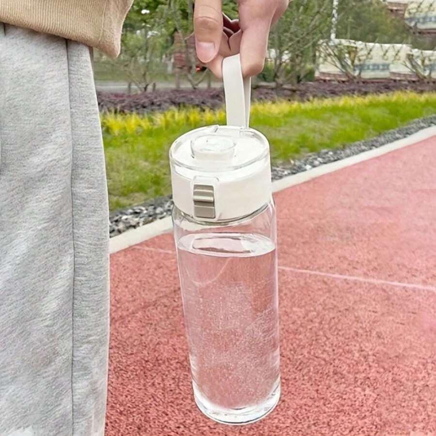 Muji Sports Fitness Large-Capacity Transparent Water Bottle for Outdoors, Travel & Office