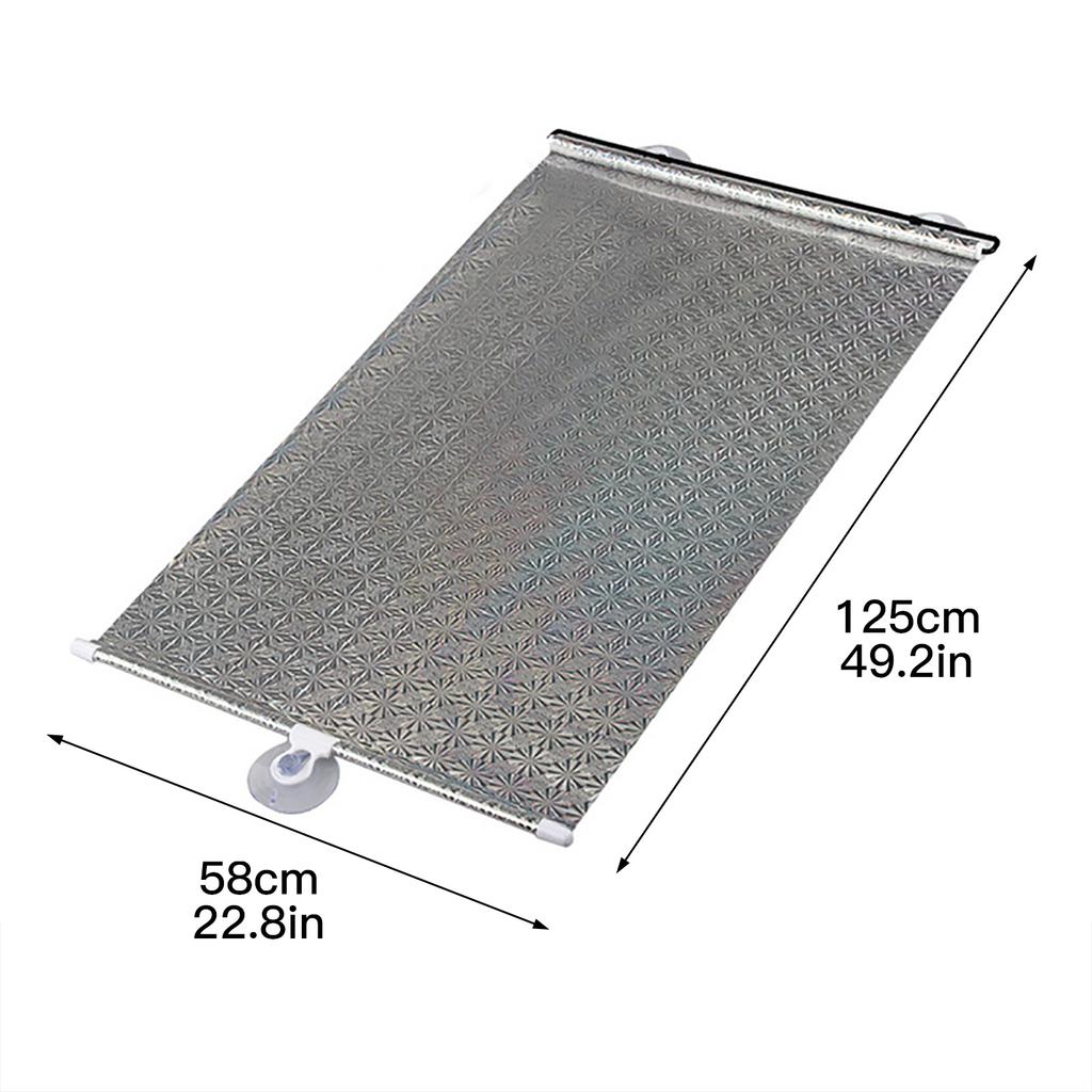 Car Retractable PVC Windshield Sunshades Auto Front Rear Side Windows Sun Shade Anti-UV Interior Protection Sun Visor