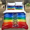 3D Chakra Bedding Set Printed single Comforter Quilt Bed Cover Duvet Cover Pillow Case 3 Pieces Sets Kids Adult Size Linen Sheet