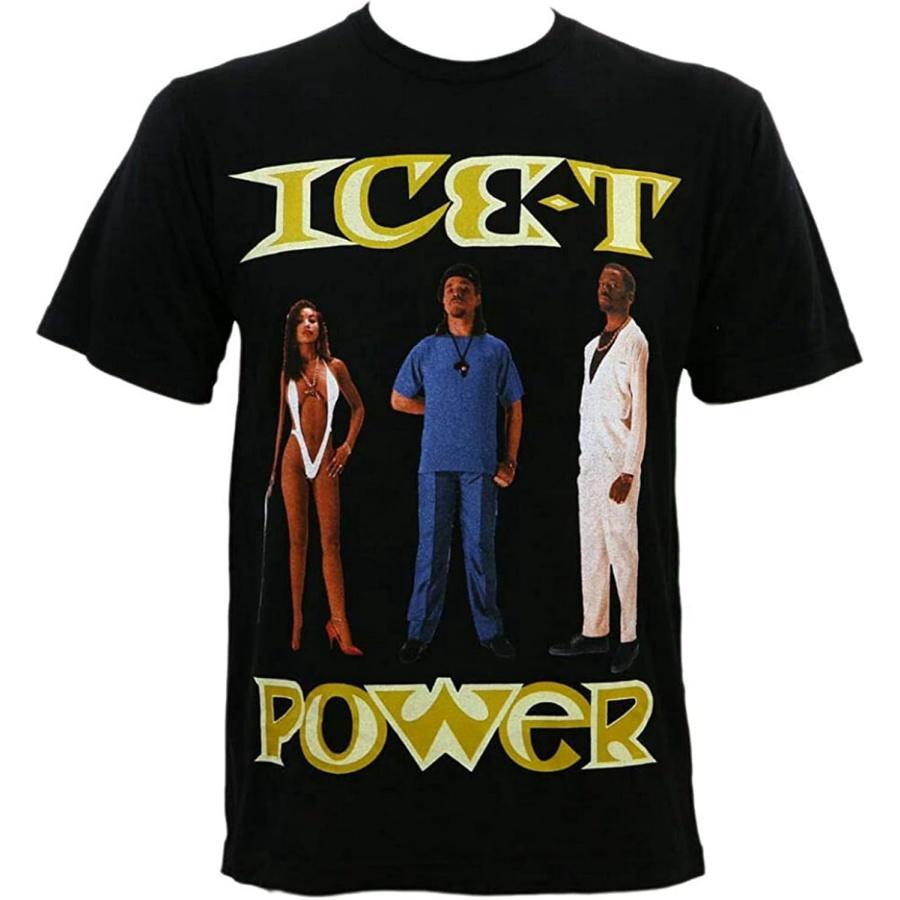 MAO KUAN Authentic Ice T Power Album Cover Gangster Rap Slim Fit T Shirt S