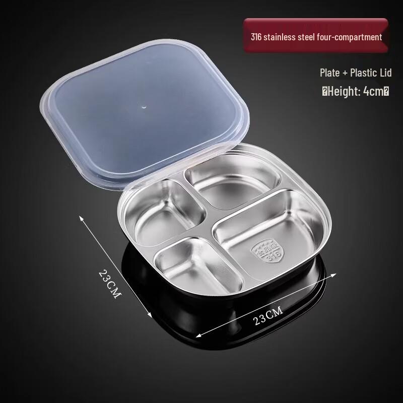 Shengxinhui 316 Stainless Steel Kids Divided Plate