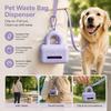 Pet Dog Waste Bag Dispenser, Pet Waste Bag Holder, Universal Pet Supplies. Portable Pet Waste Bag Holder with Locking Latch and Arched Handle Design