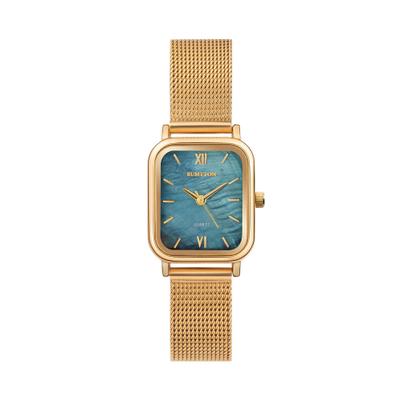 [RUMTTON] RUMTTON Blue Mother-of-pearl Mesh Women's Watch HARBOR