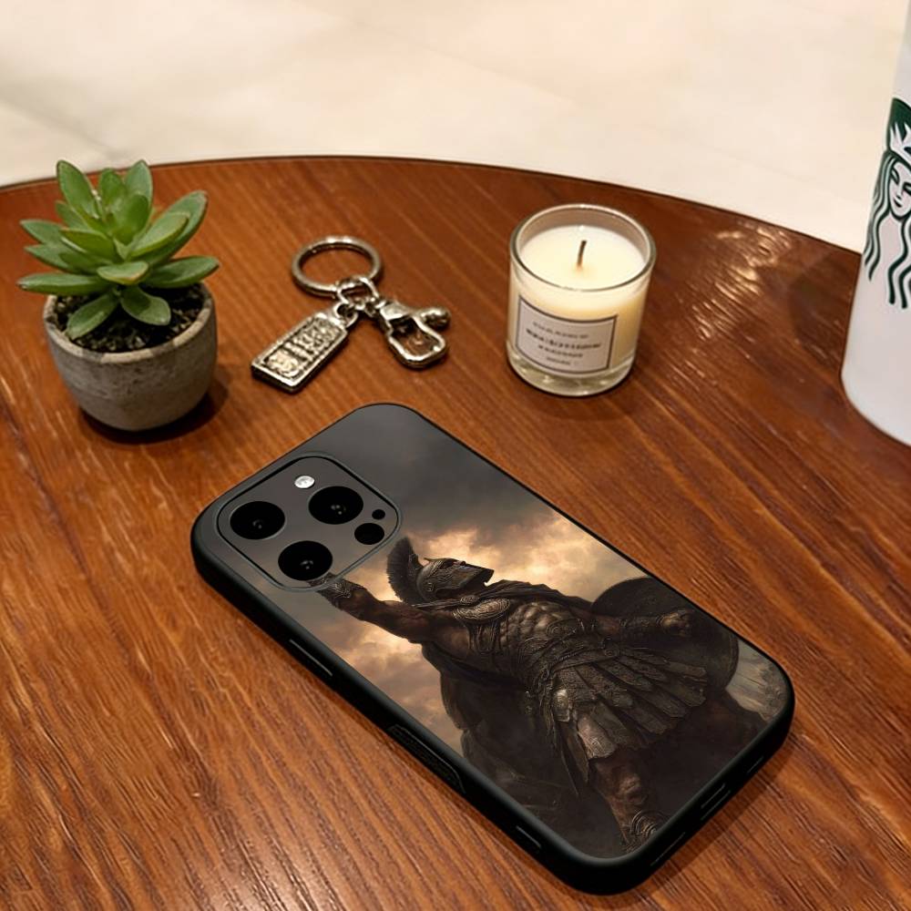 Antike Sparta Handyhülle Silikon Weich Für IPhone 17 16 15 14 13 12 11 X XR Plus Pro Max Plus