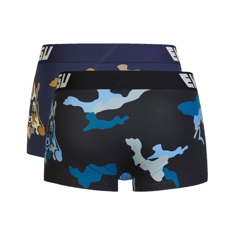 Evisu Camouflage Pattern Full Print Boxer Briefs 2 Pack Men underwear 2EAHTM2UW521TUCX