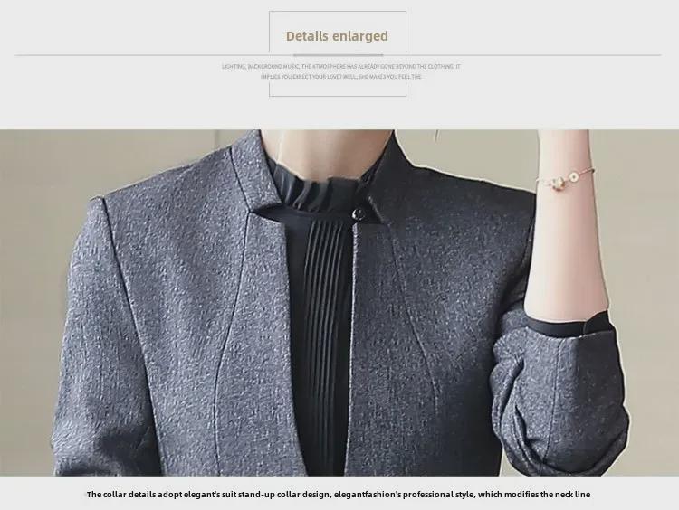 Dámský vysoce kvalitní profesionální úzký oblek na jaro/podzim - pracovní oděv pro kosmetičky, dvoudílný formální oblek