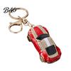 Cute Backpack Charm Sports Car Keychain with Sparkling Rhinestones, Durable Zinc Alloy Luxury Accessories Stylish Pendant, Decorative Compact Key Ring