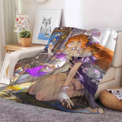 Game Wuthering Waves Sigrika Blanket Warm Soft Suitable For Bedroom Sofa Bed Living Room Office Travel Camping Gifts