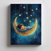 Poster Dream On The Moon Poster Dream On The Moon, 50X70 Cm, Frameless, Matte Paper 230 Gsm